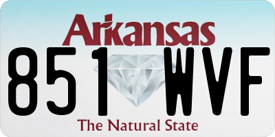 AR license plate 851WVF
