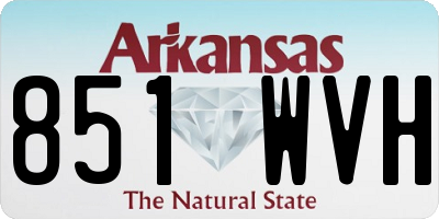 AR license plate 851WVH