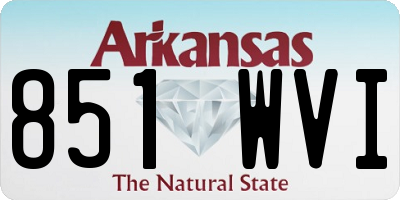 AR license plate 851WVI