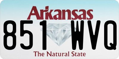 AR license plate 851WVQ