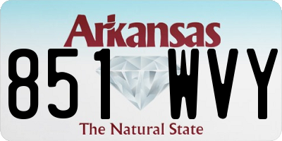 AR license plate 851WVY