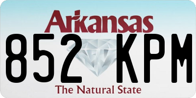 AR license plate 852KPM