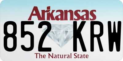 AR license plate 852KRW