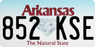 AR license plate 852KSE