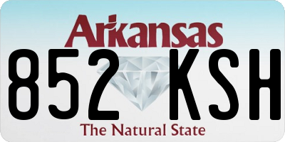 AR license plate 852KSH