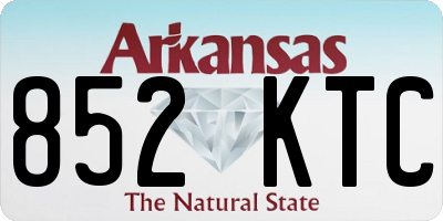 AR license plate 852KTC