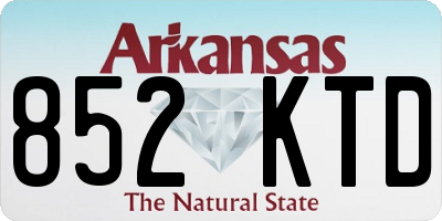 AR license plate 852KTD
