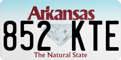 AR license plate 852KTE