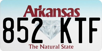 AR license plate 852KTF
