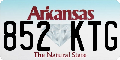 AR license plate 852KTG