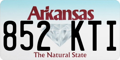 AR license plate 852KTI