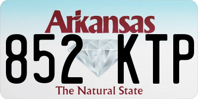 AR license plate 852KTP