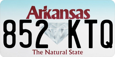 AR license plate 852KTQ