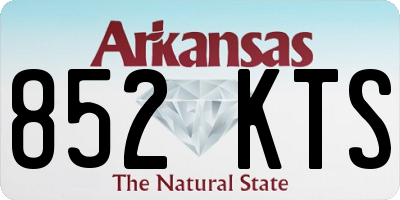AR license plate 852KTS