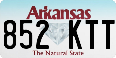 AR license plate 852KTT