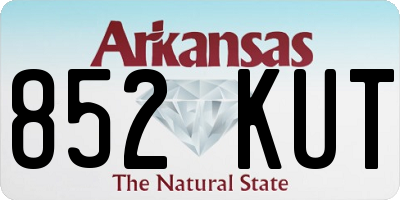 AR license plate 852KUT