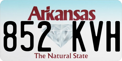 AR license plate 852KVH