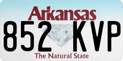 AR license plate 852KVP