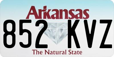 AR license plate 852KVZ