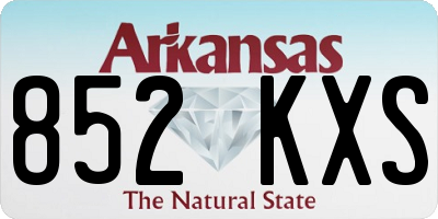 AR license plate 852KXS
