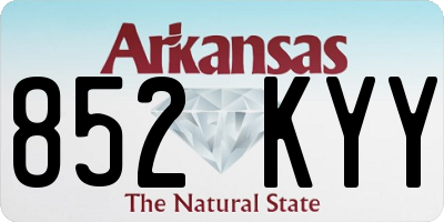AR license plate 852KYY