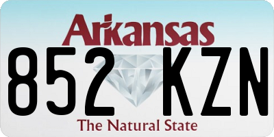 AR license plate 852KZN