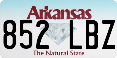 AR license plate 852LBZ