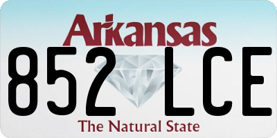 AR license plate 852LCE