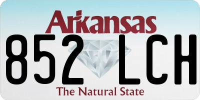 AR license plate 852LCH