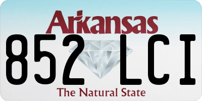 AR license plate 852LCI