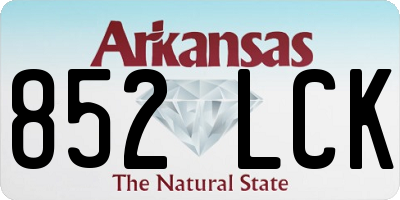 AR license plate 852LCK