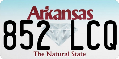 AR license plate 852LCQ