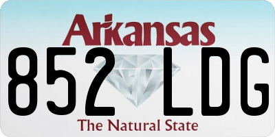AR license plate 852LDG