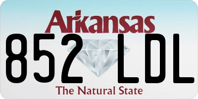 AR license plate 852LDL