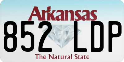 AR license plate 852LDP