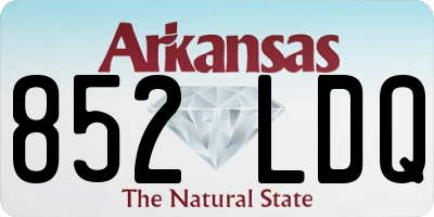 AR license plate 852LDQ