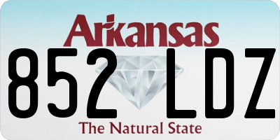 AR license plate 852LDZ
