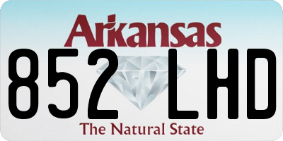 AR license plate 852LHD