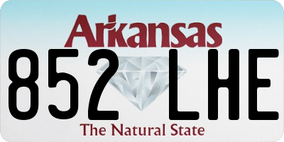 AR license plate 852LHE