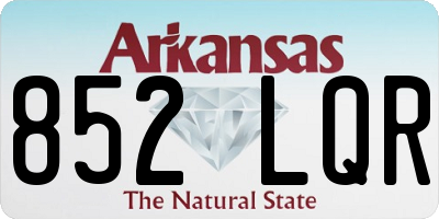 AR license plate 852LQR