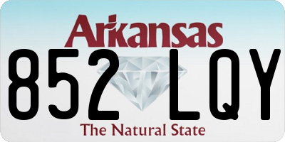 AR license plate 852LQY