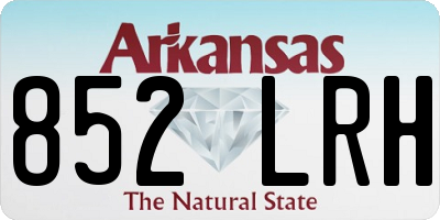 AR license plate 852LRH