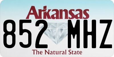 AR license plate 852MHZ
