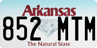 AR license plate 852MTM