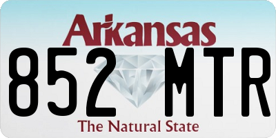 AR license plate 852MTR