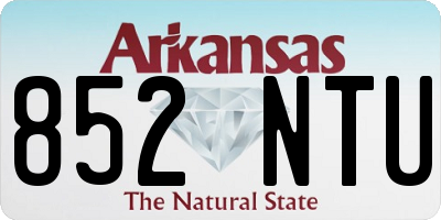 AR license plate 852NTU