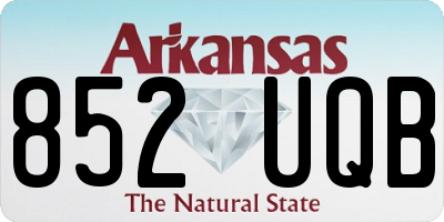 AR license plate 852UQB