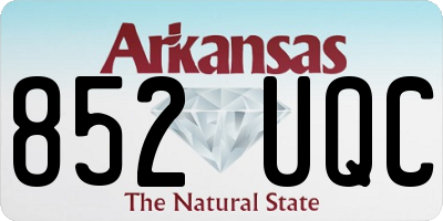 AR license plate 852UQC
