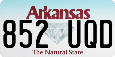 AR license plate 852UQD