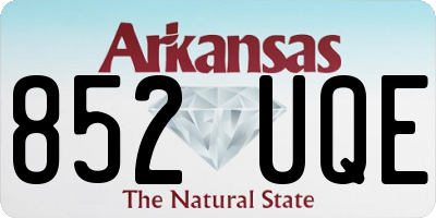 AR license plate 852UQE